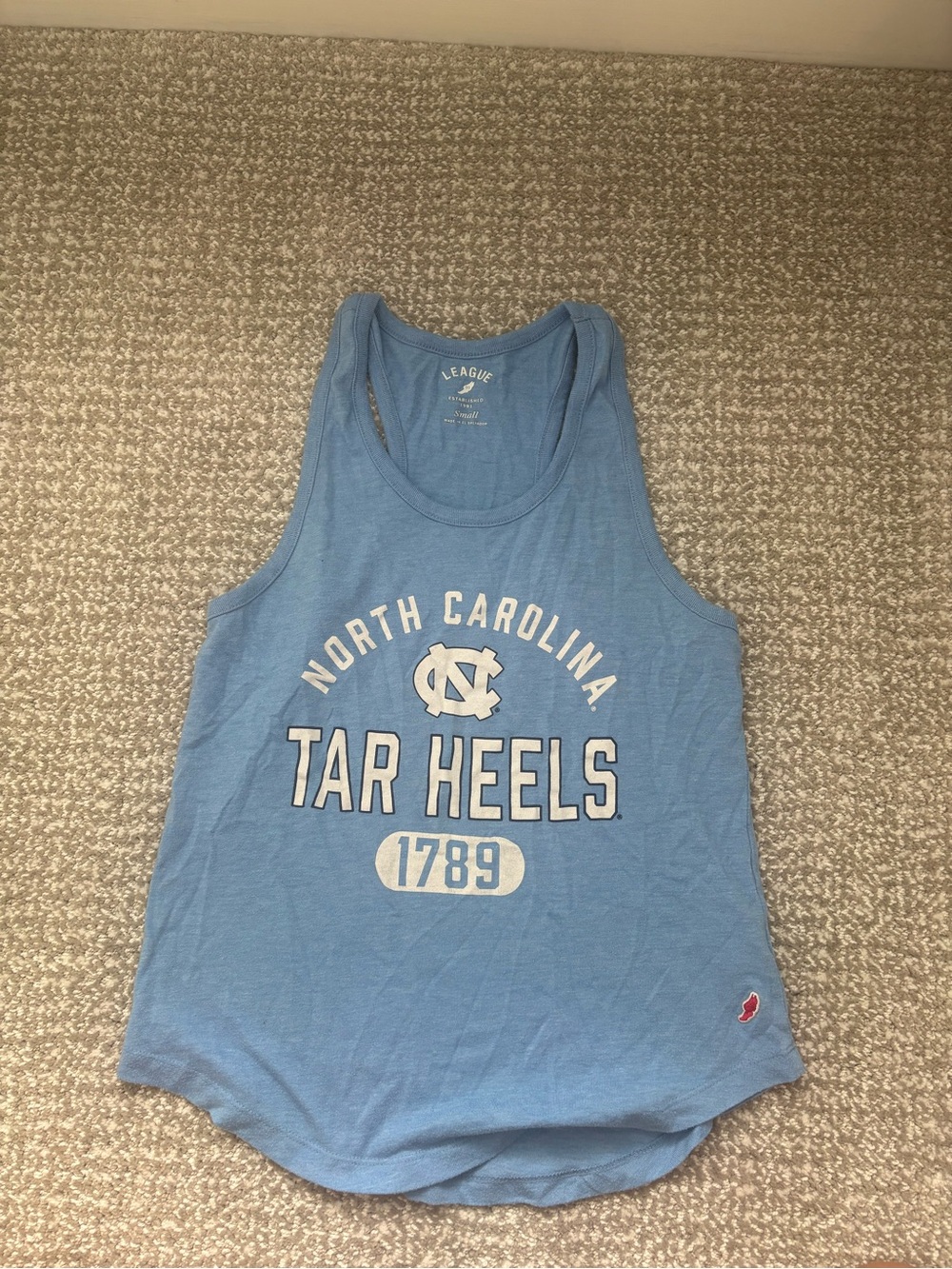 League North Carolina Tar Heels Light Blue Tank Top
